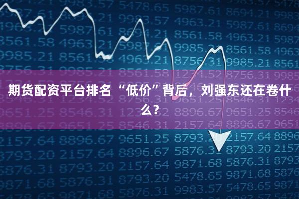 期货配资平台排名 “低价”背后，刘强东还在卷什么？